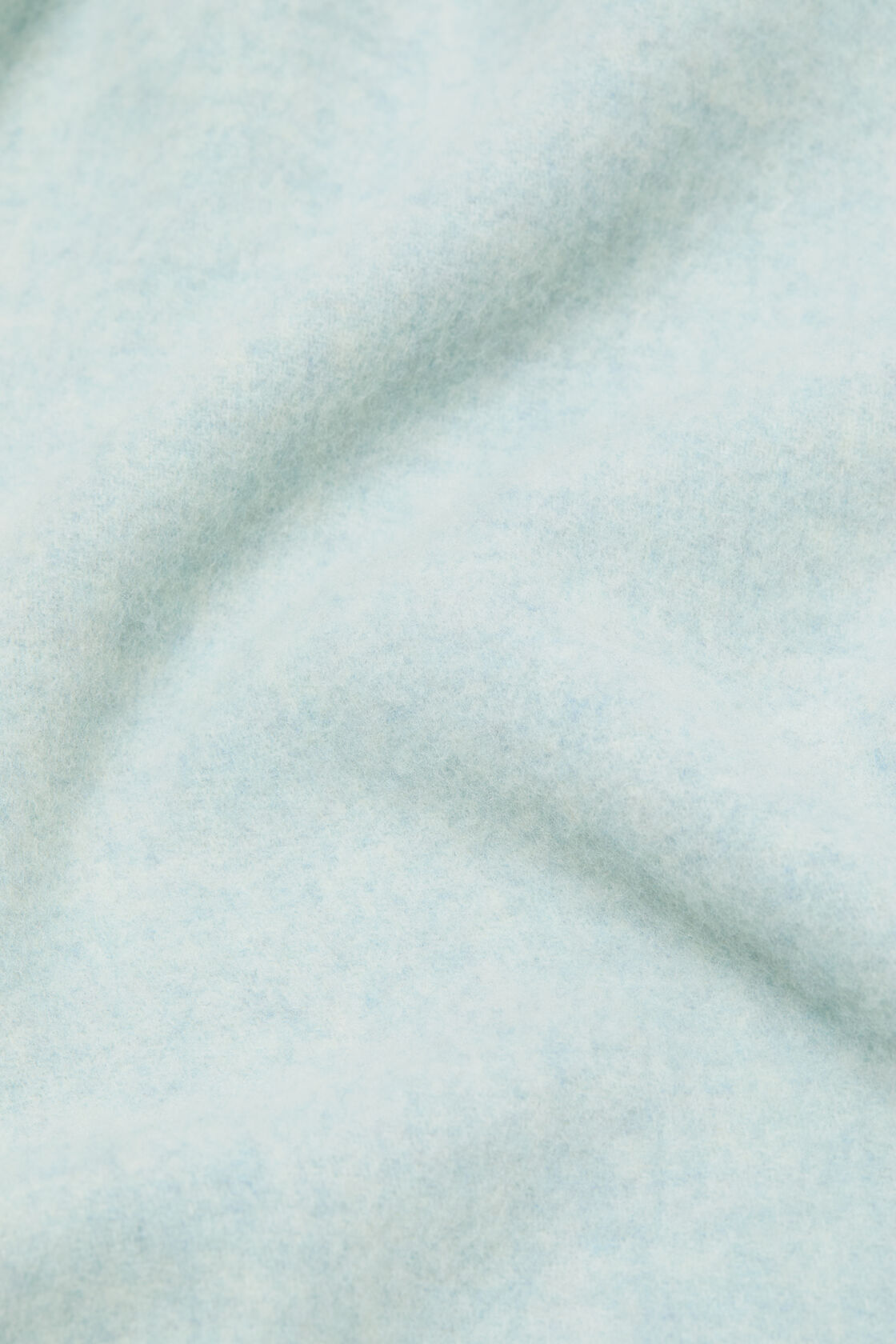 Fringe wool scarf &ndash; Narrow, Ice Blue Melange, 2000x