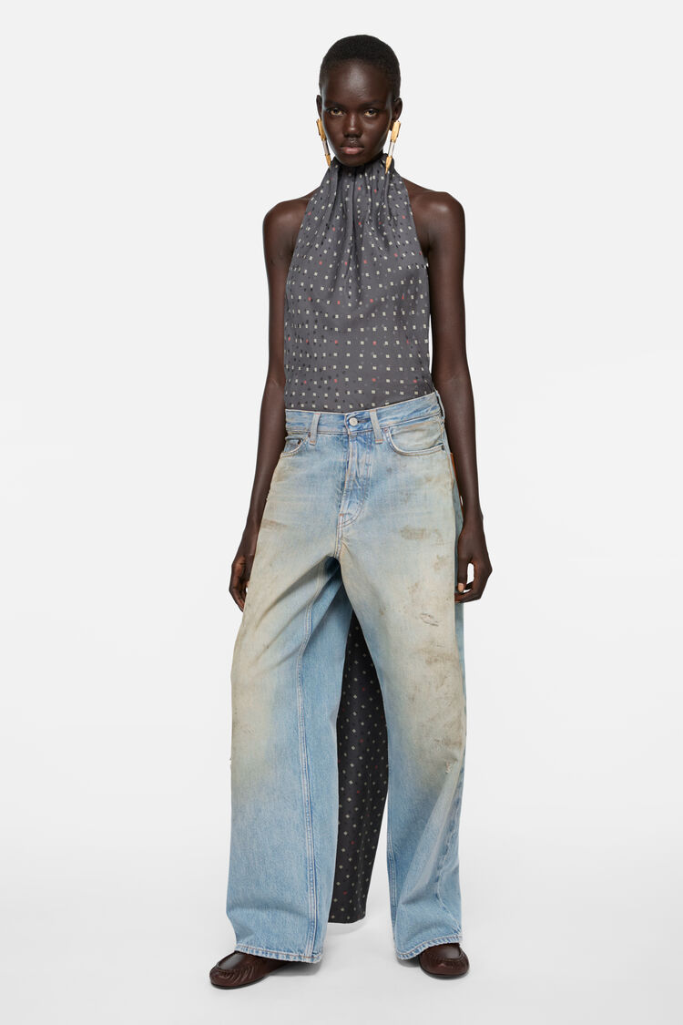 Acne Studios 1981 U Penicillin Leather, Mid Blue