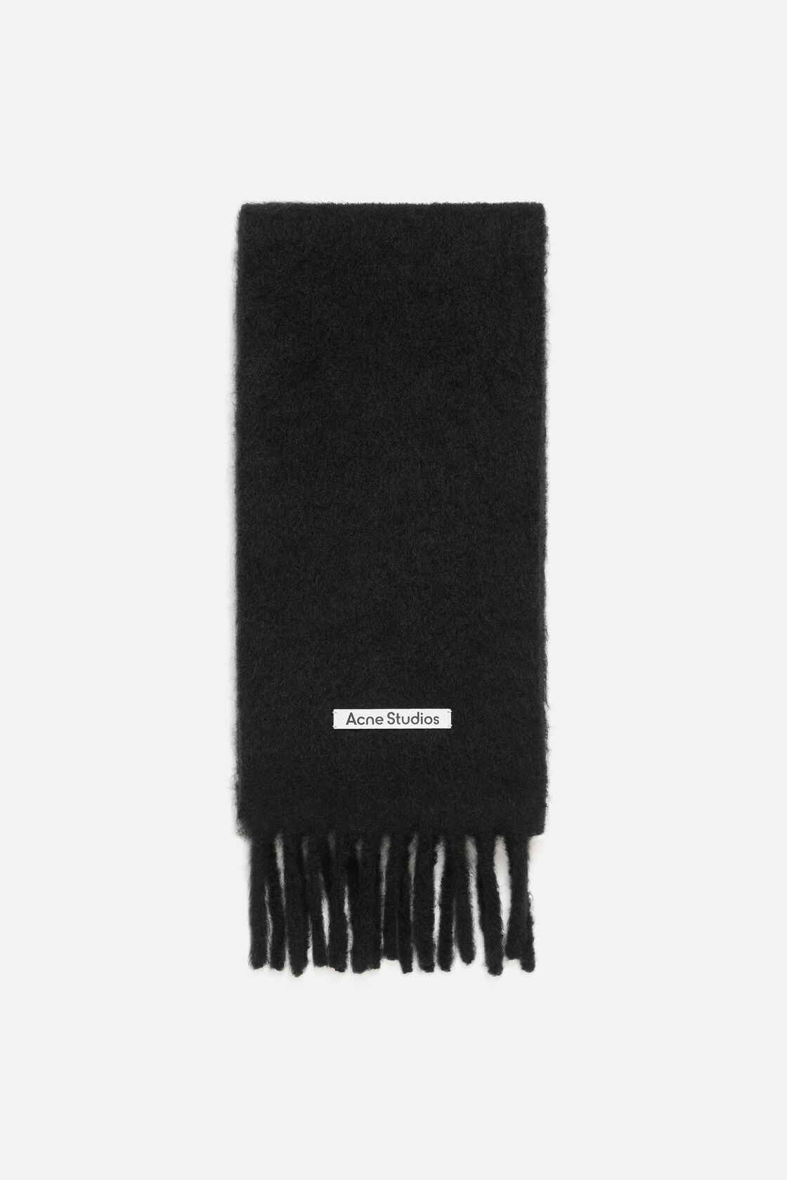 Mohair logo scarf, Black, 2000x