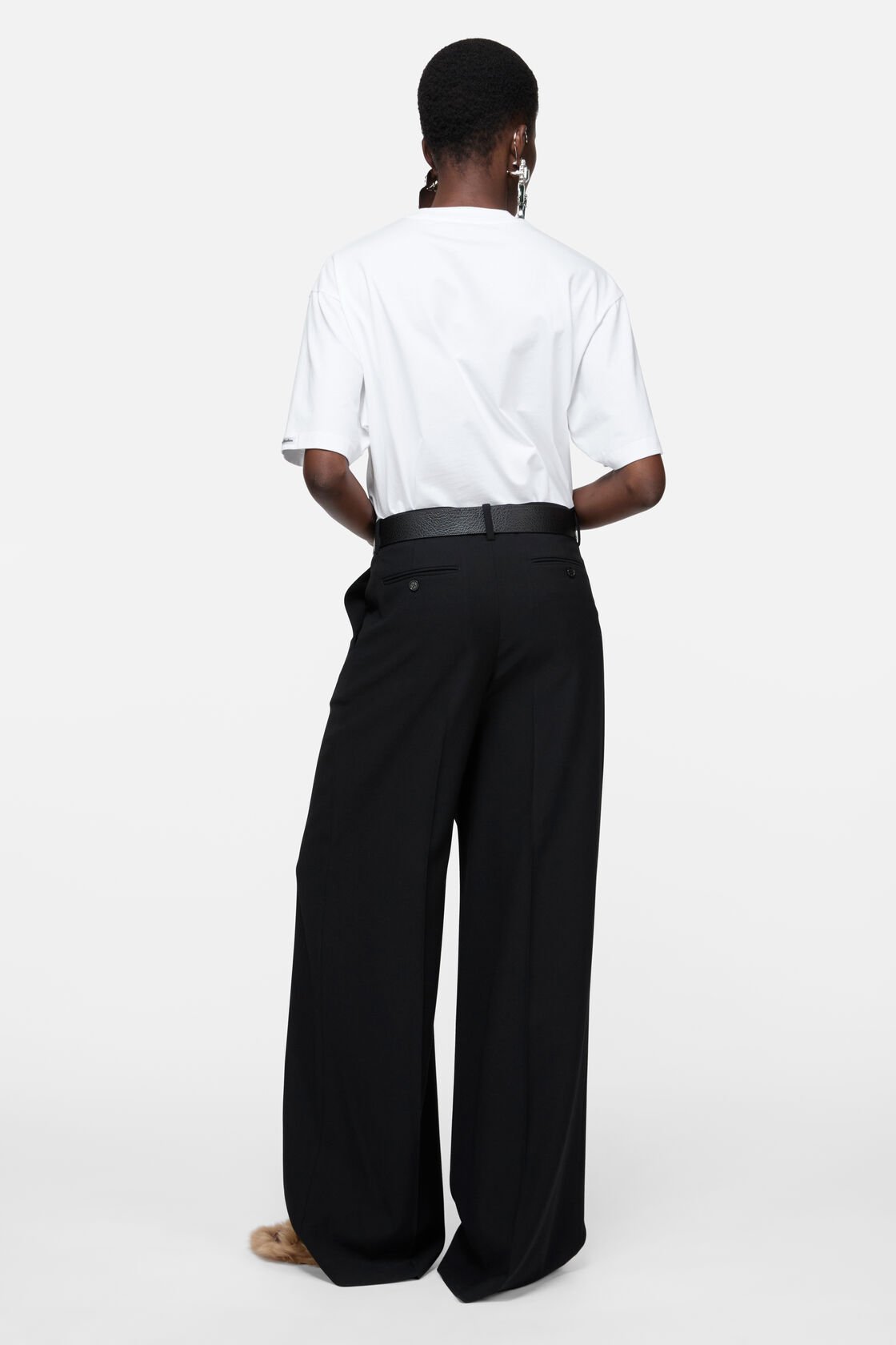 Satin logo t-shirt - relaxed, Optic White, 2000x