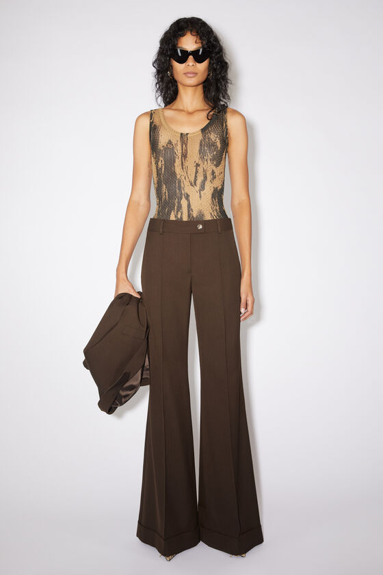 Tailored flared trousers