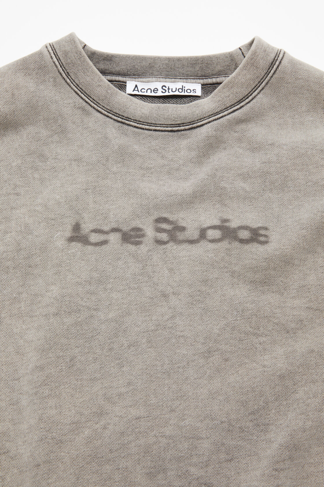 Blurred logo sweater, Faded Grey, 2000x