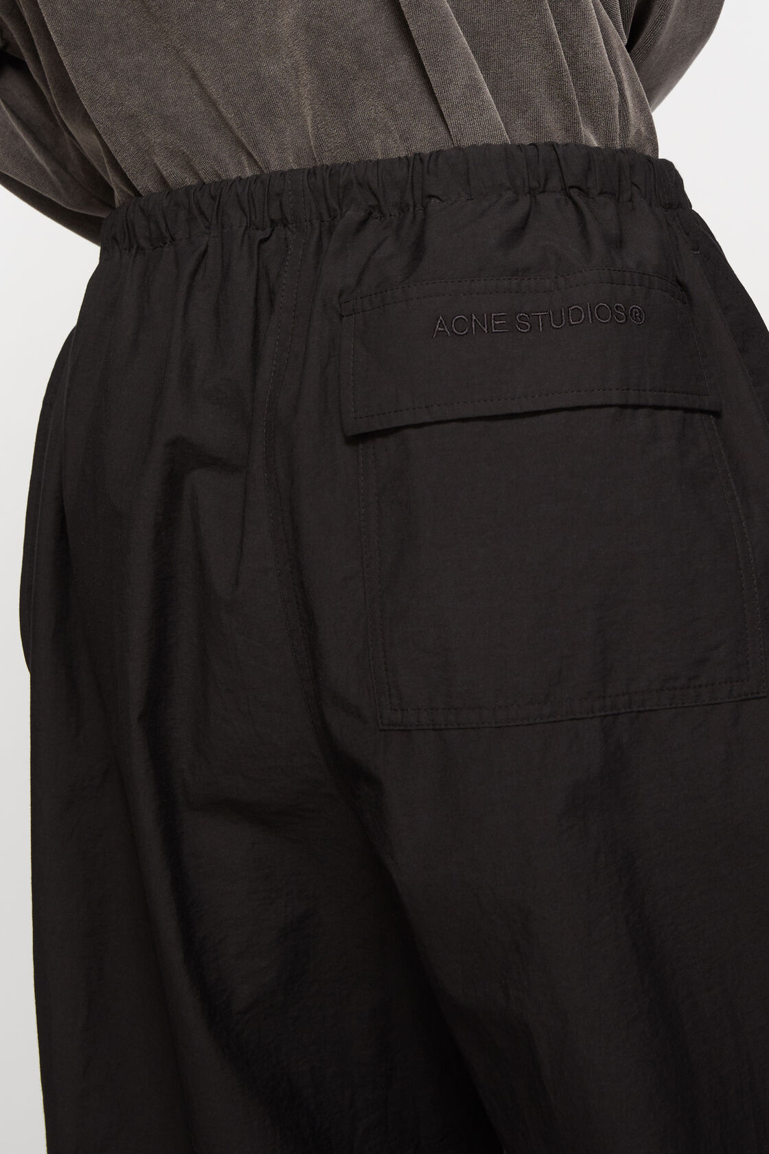 Relaxed fit trousers, Black, 2000x