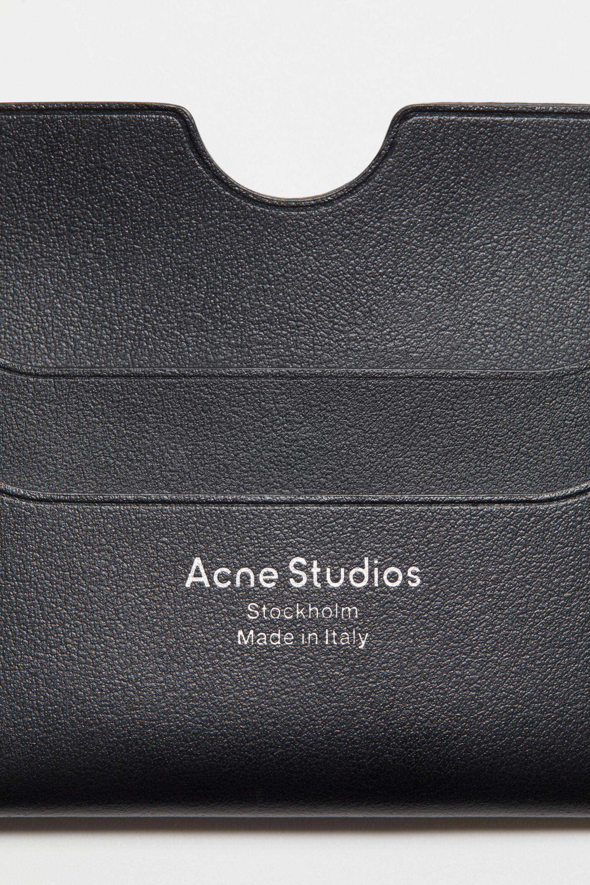 Acne Studios - Leather card holder - Black