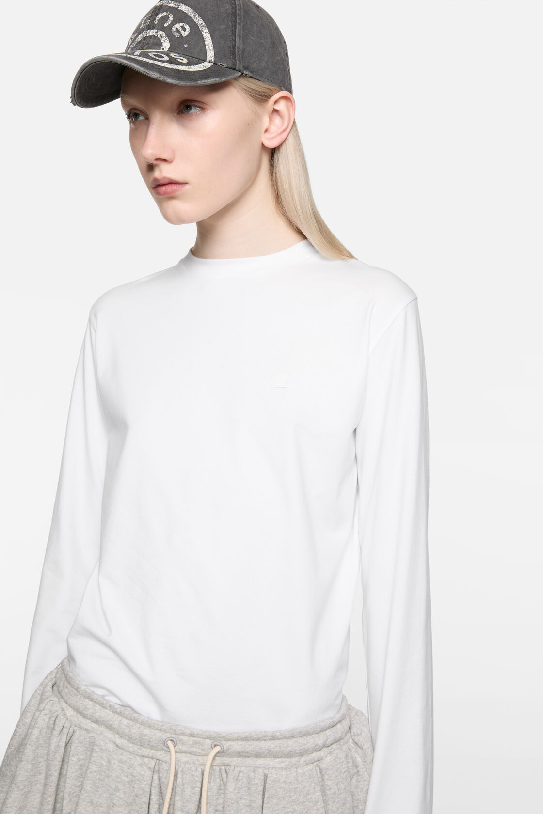 Long sleeve t-shirt - regular fit, Optic White, 2000x