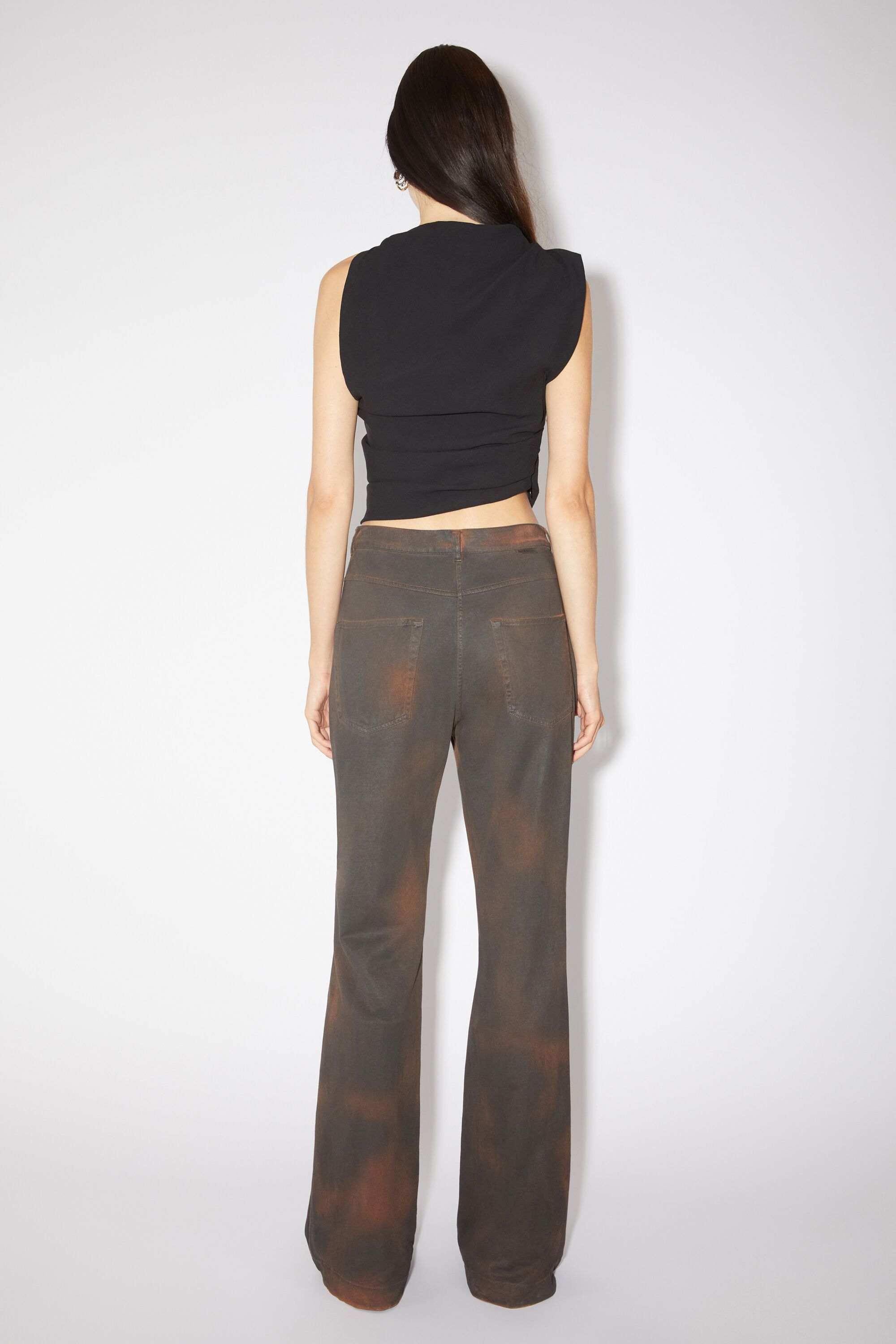 Dyed jersey trousers