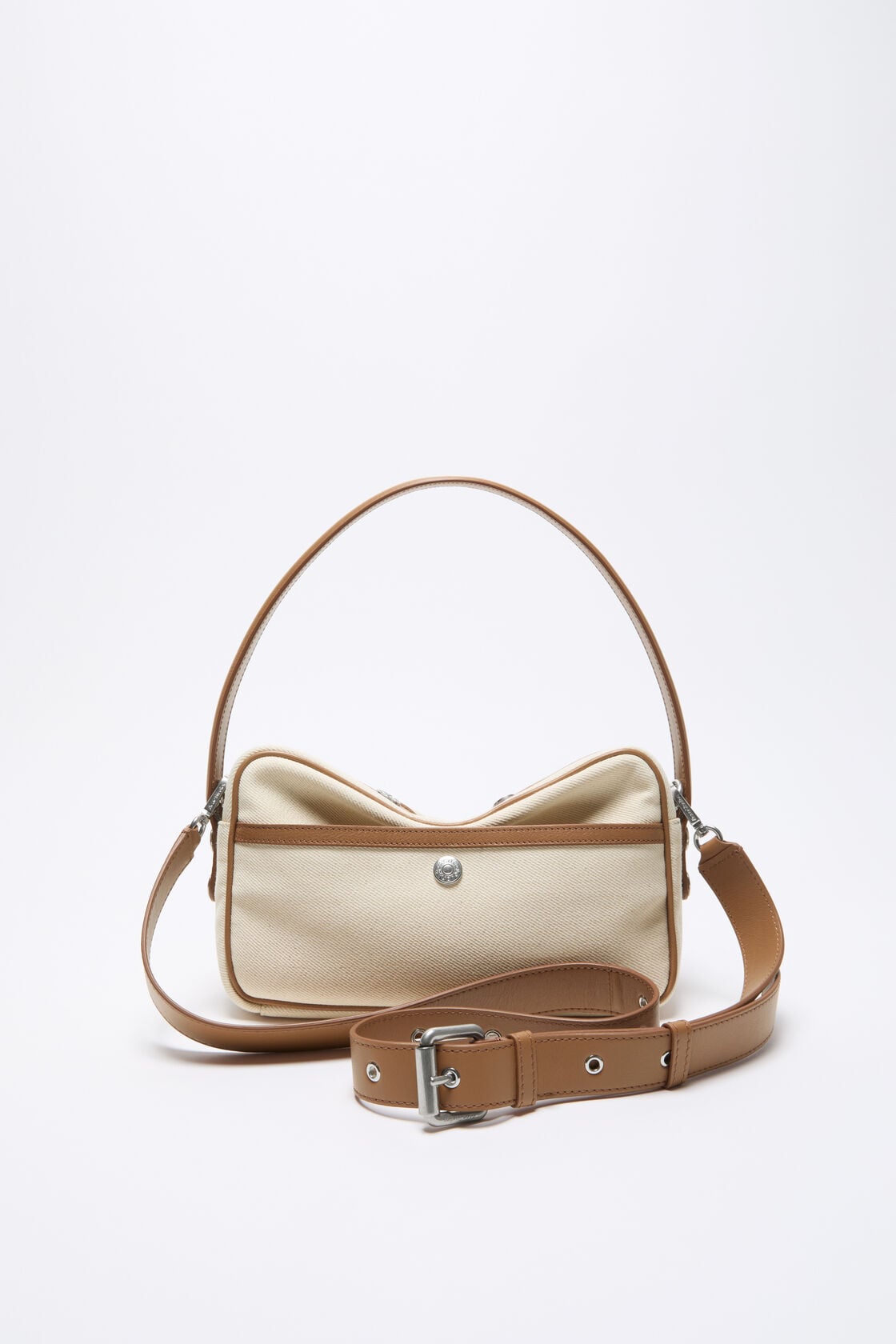 Camero Party Canvas Bag, Cream beige/brown, 2000x
