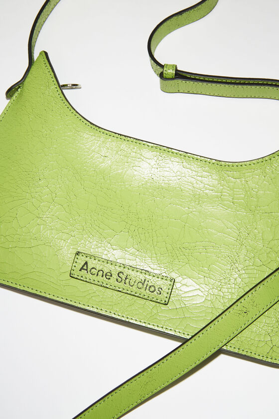 Prada Nylon Baguette Shoulder Bag in Lime Green