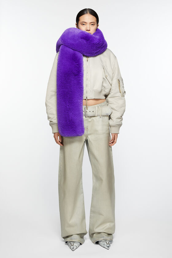 Acne Studios - Furry scarf - Purple