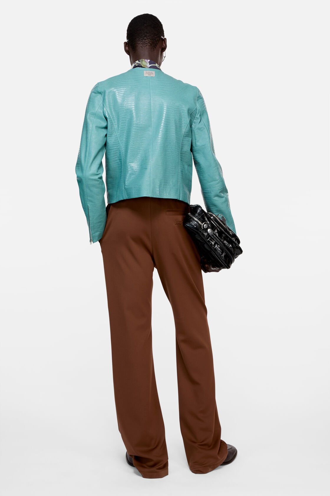 Casual jersey trousers, Brown, 2000x