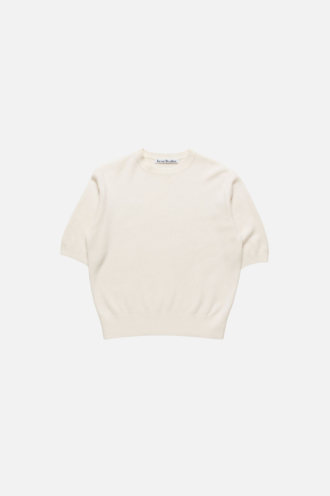 Cashmere logo knit, White, 2000x