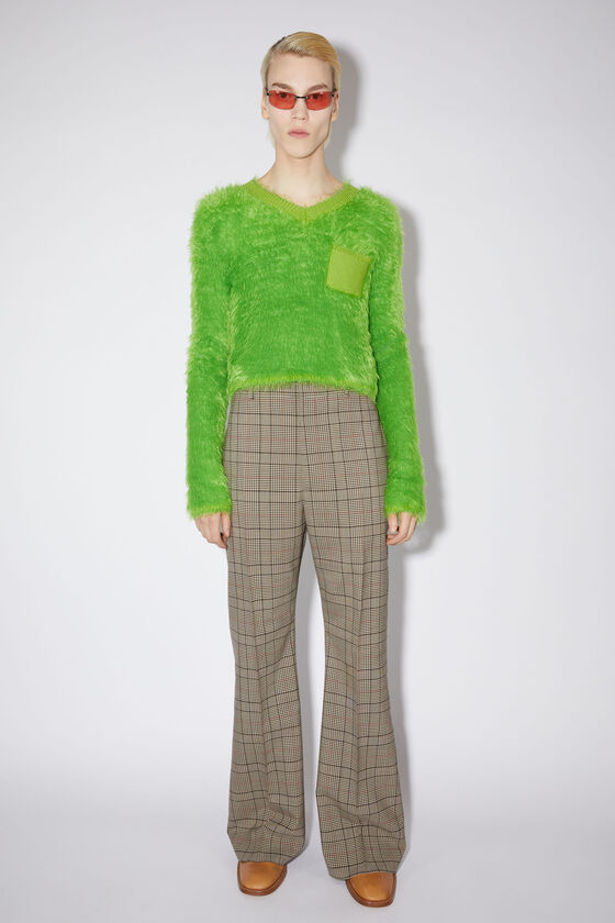 Acne Studios - ウールブレンド テーラードトラウザーズ - ブラウン/レッド