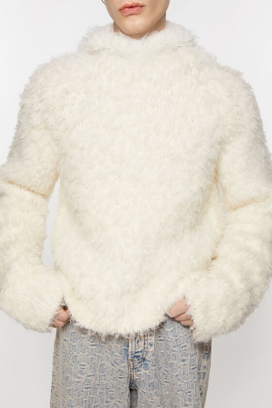 Acne Studios - Hoodie alpaca blend - White