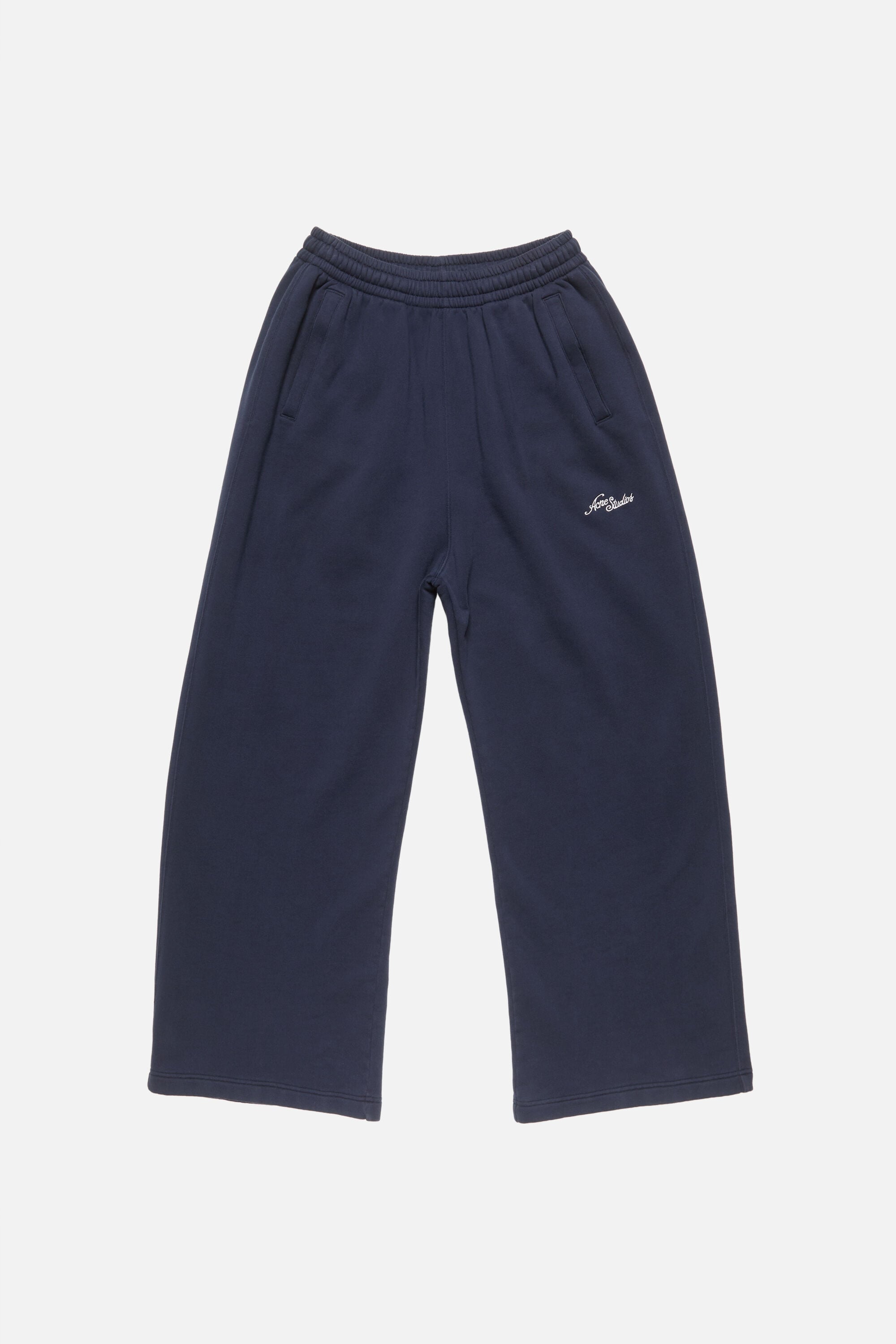 Acne Studios - Fleece logo sweatpants - Dark navy