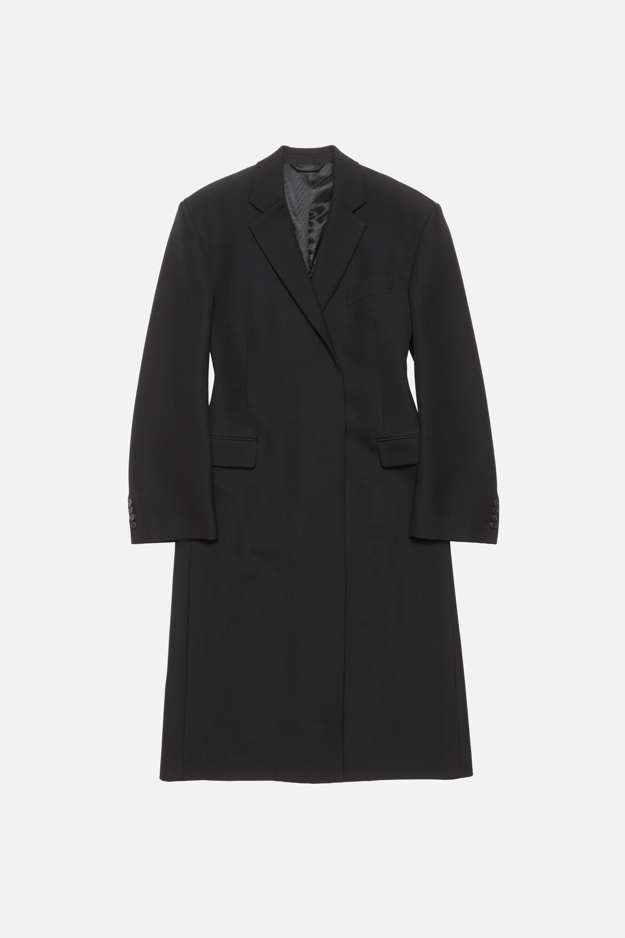 Acne Studios - ダブルブレスト ウールコート - ブラック