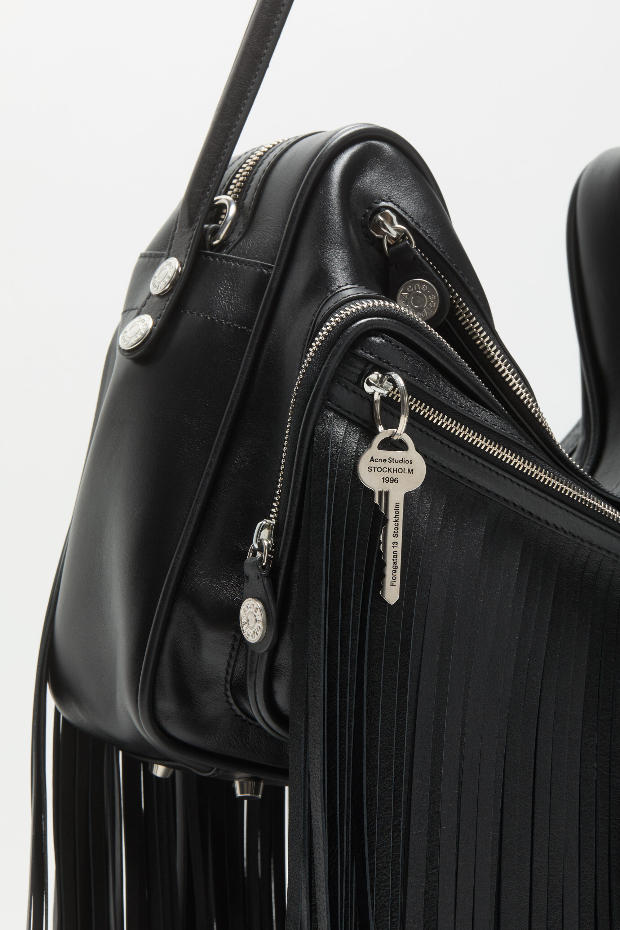 Acne Studios - Camero Camera Fringed Shoulder Bag - Black