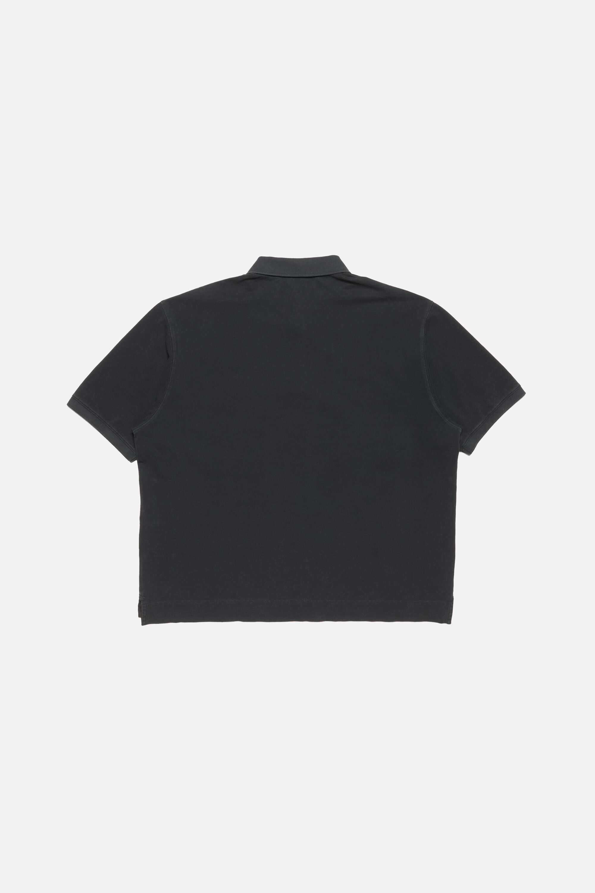 Acne Studios - ウォッシュドロゴポロシャツ - ブラック
