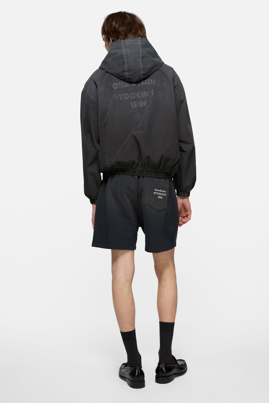 Hooded logo jacket, Black, 2000x