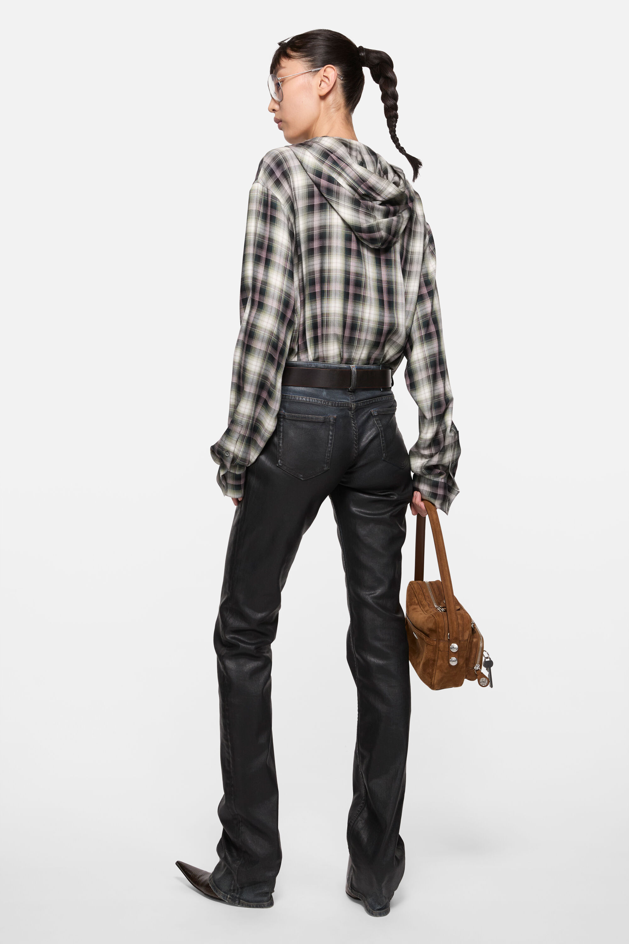 Acne Studios フード付きオーバーシャツ Acne Studios - Hooded overshirt - Black/green