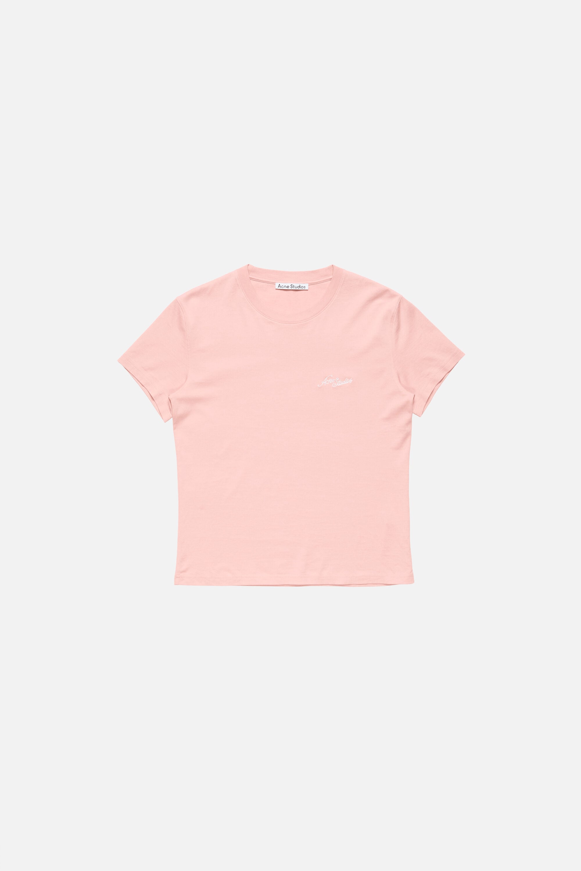 Acne Studios - ロゴ入りフィットTシャツ - フェイデッドピンク