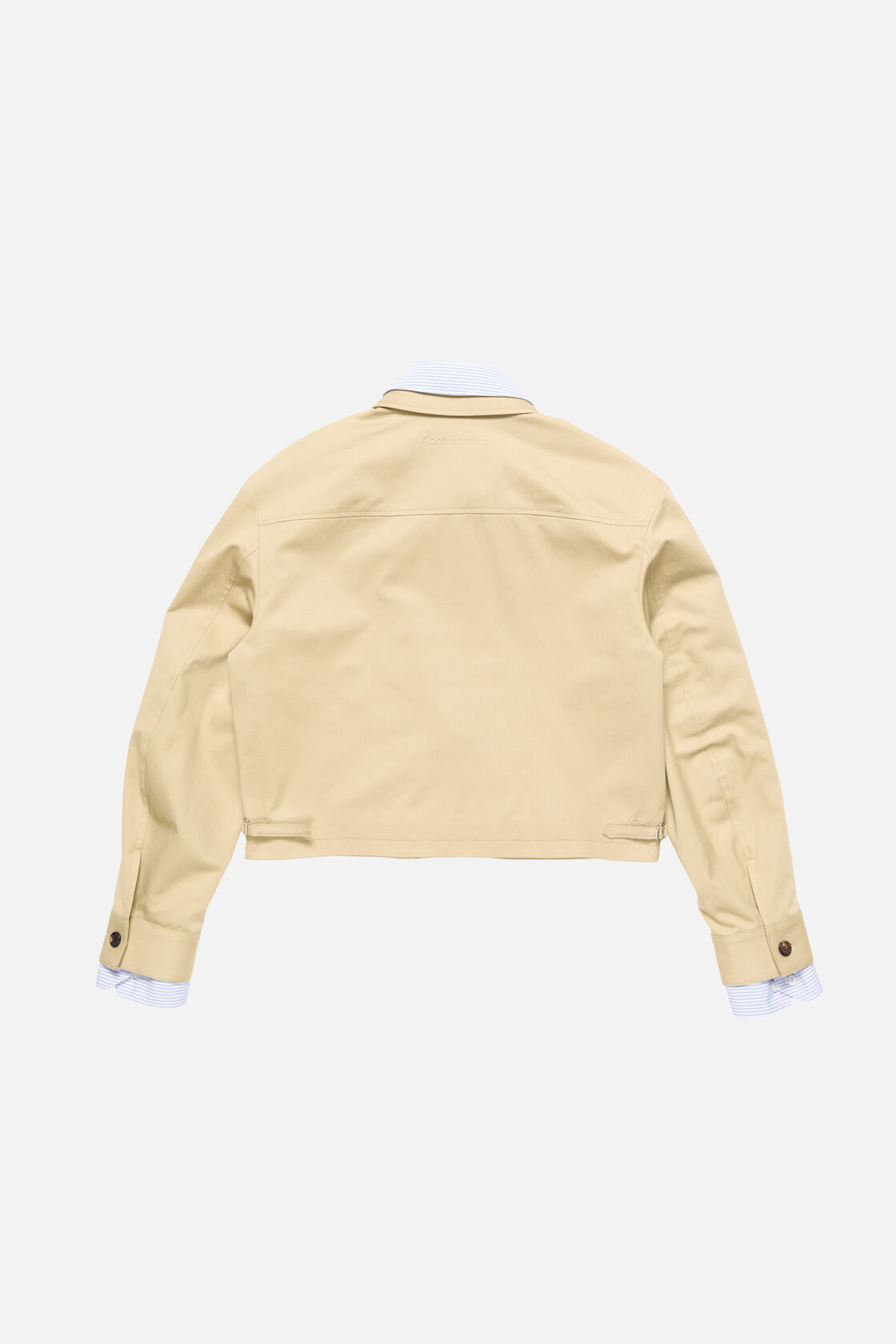 Layered twill jacket, Pale beige, 2000x
