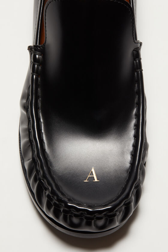 Acne Studios - レザーローファー - ブラック