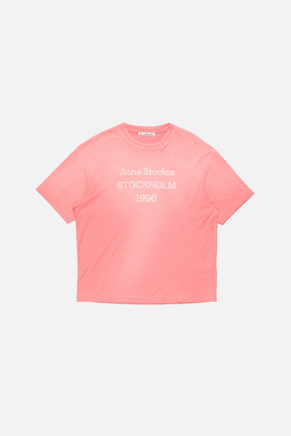 Sprayed logo t-shirt, Tango pink, 2000x