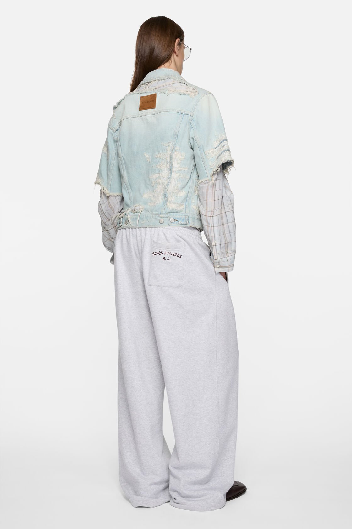 Mended denim jacket, Light blue, 2000x