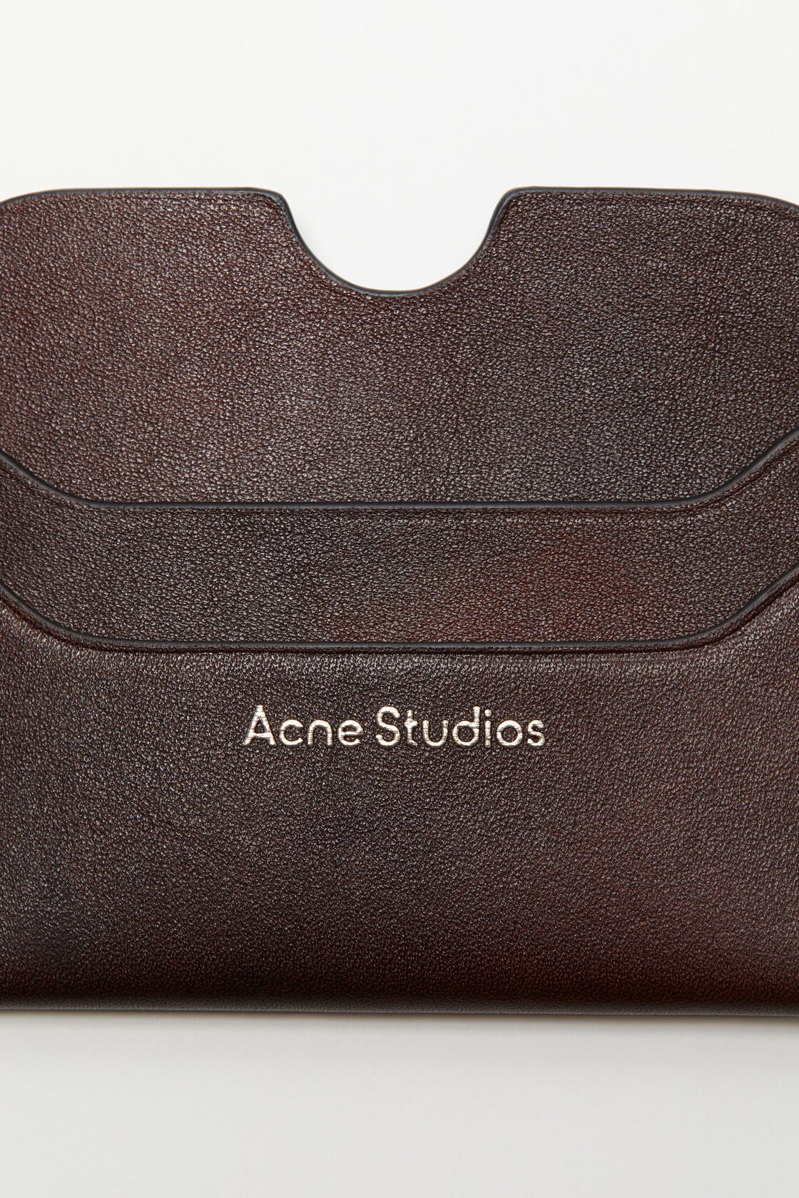 Leather card holder, Dark brown, 2000x