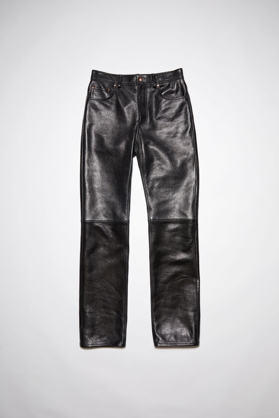 Acne Studios - Leather trousers - Black