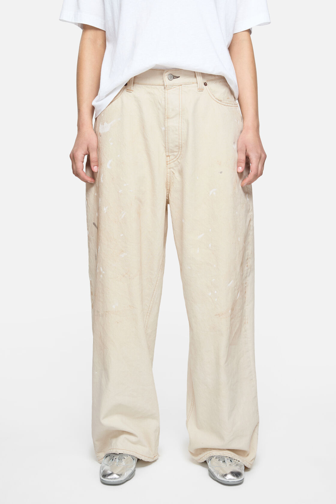Loose fit jeans - 2023, White, 2000x