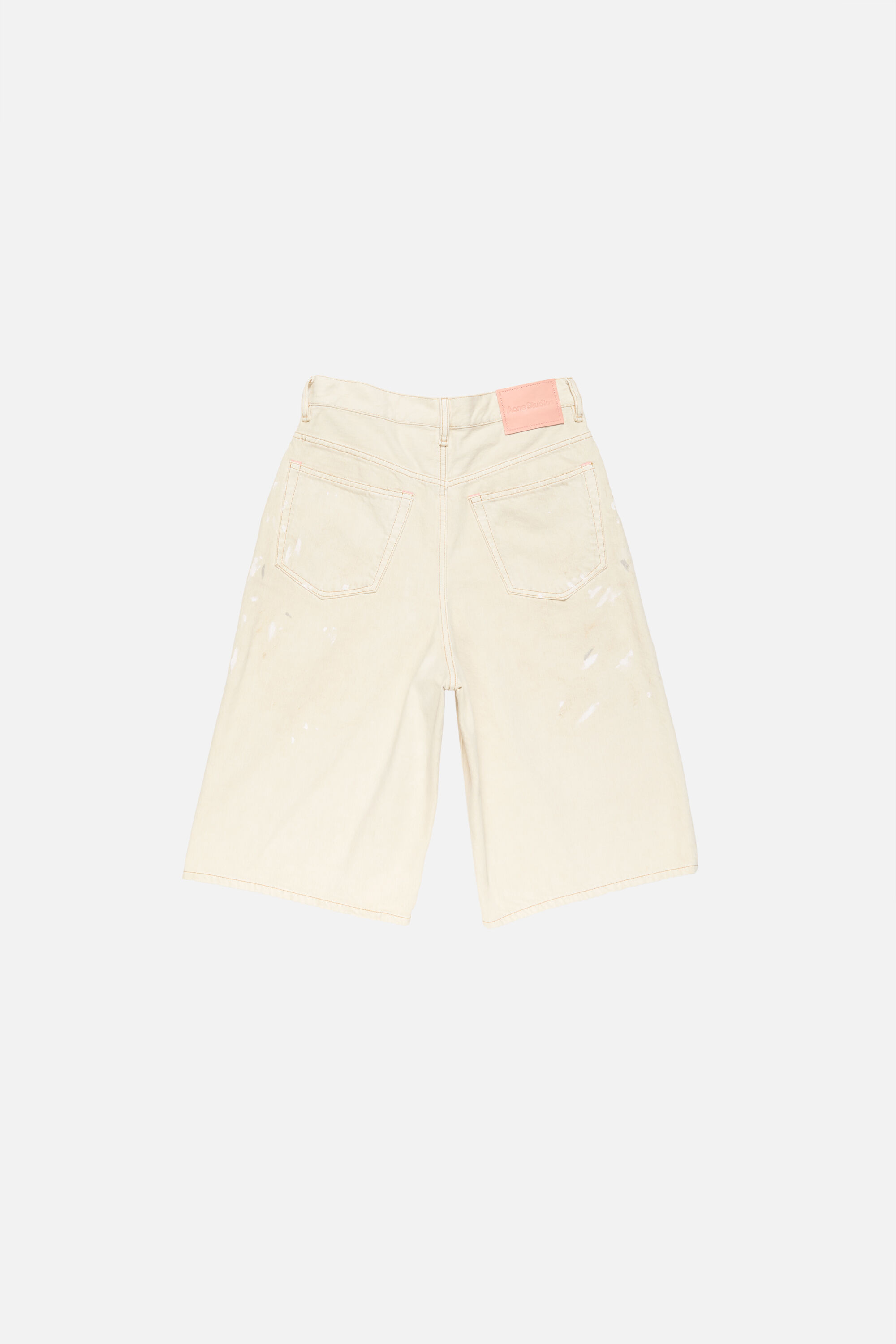 Acne Studios - Distressed denim shorts - White