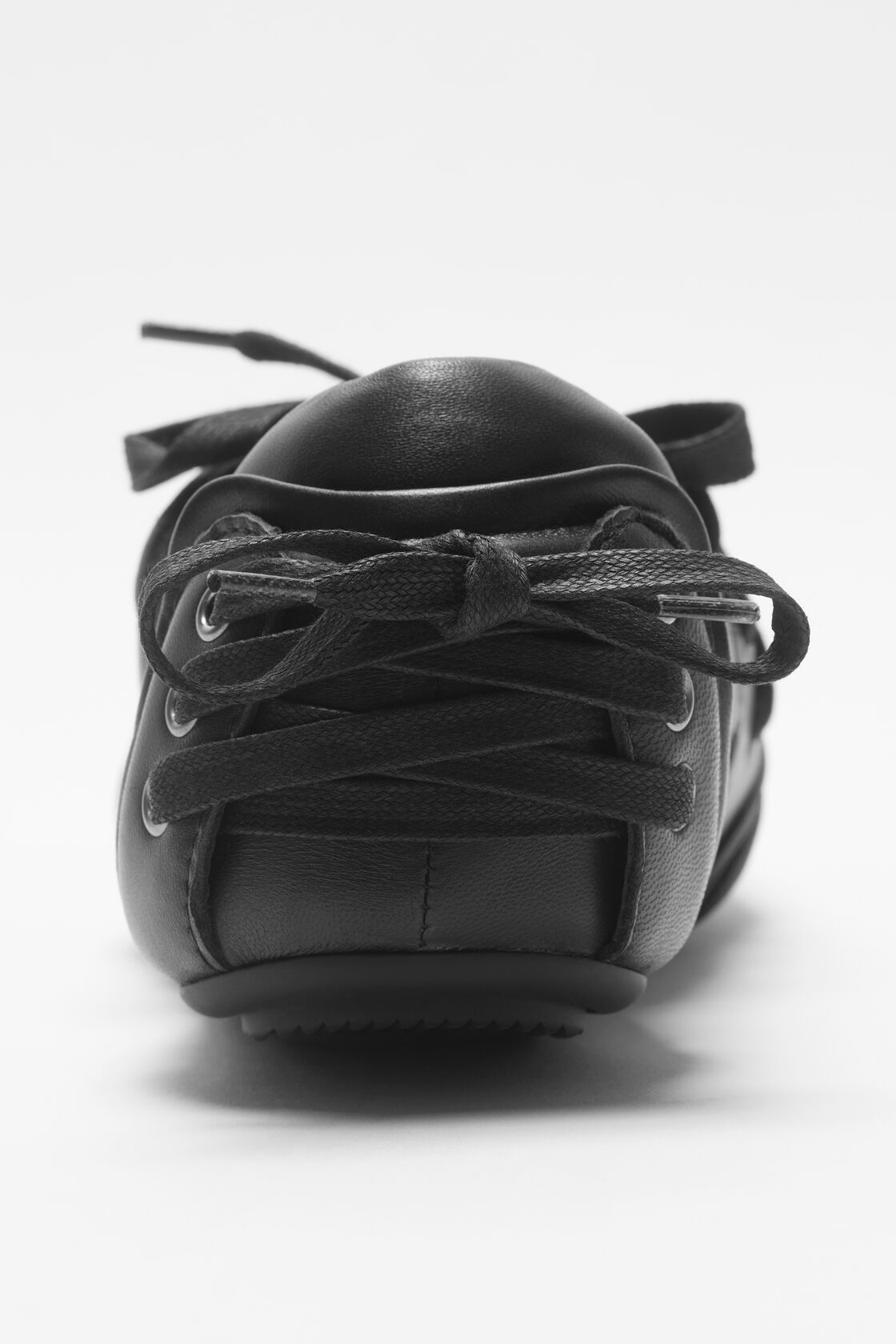 Leather lace-up shoes, Off black/black, 2000x