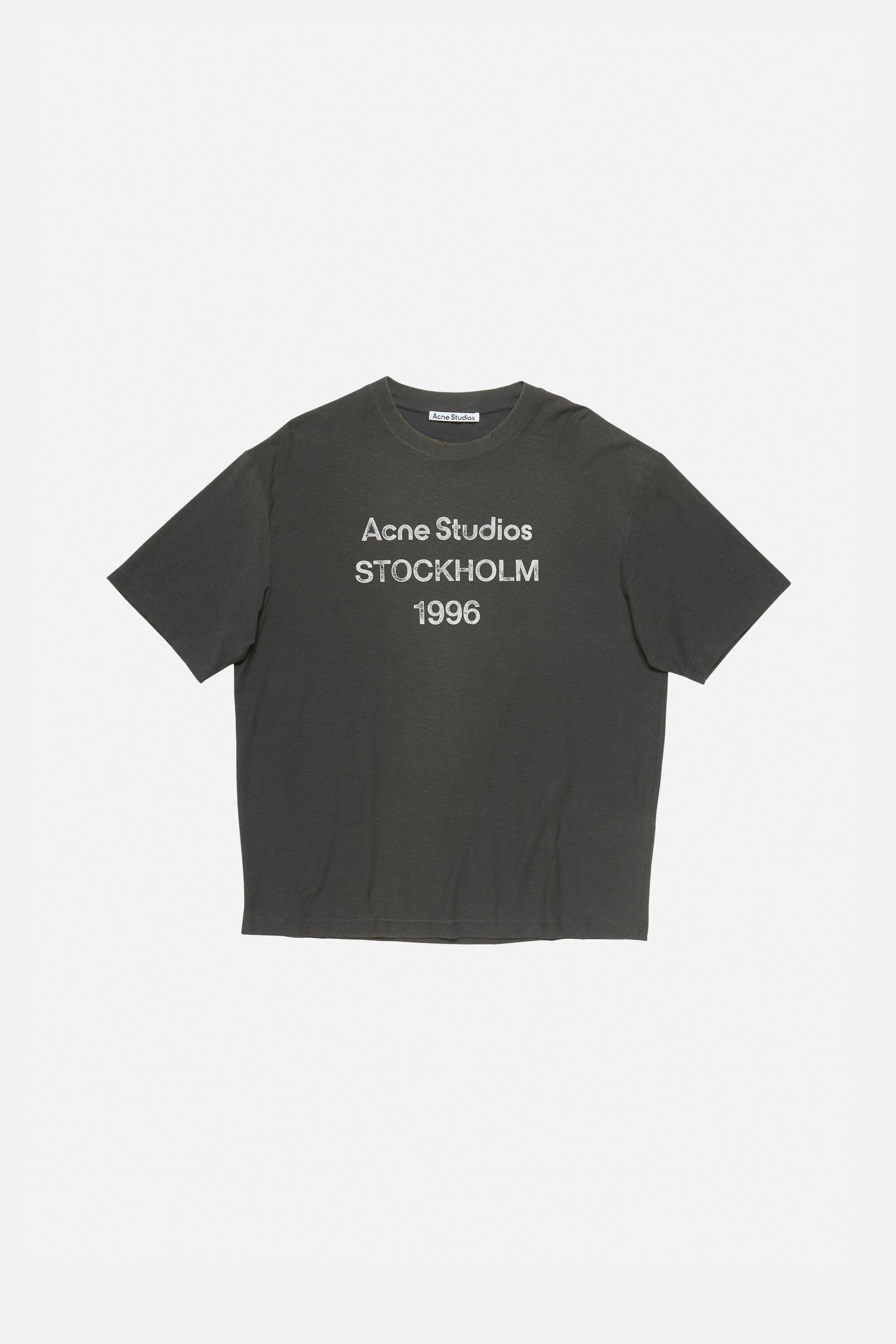 Acne Studios - Sprayed logo t-shirt - Faded black