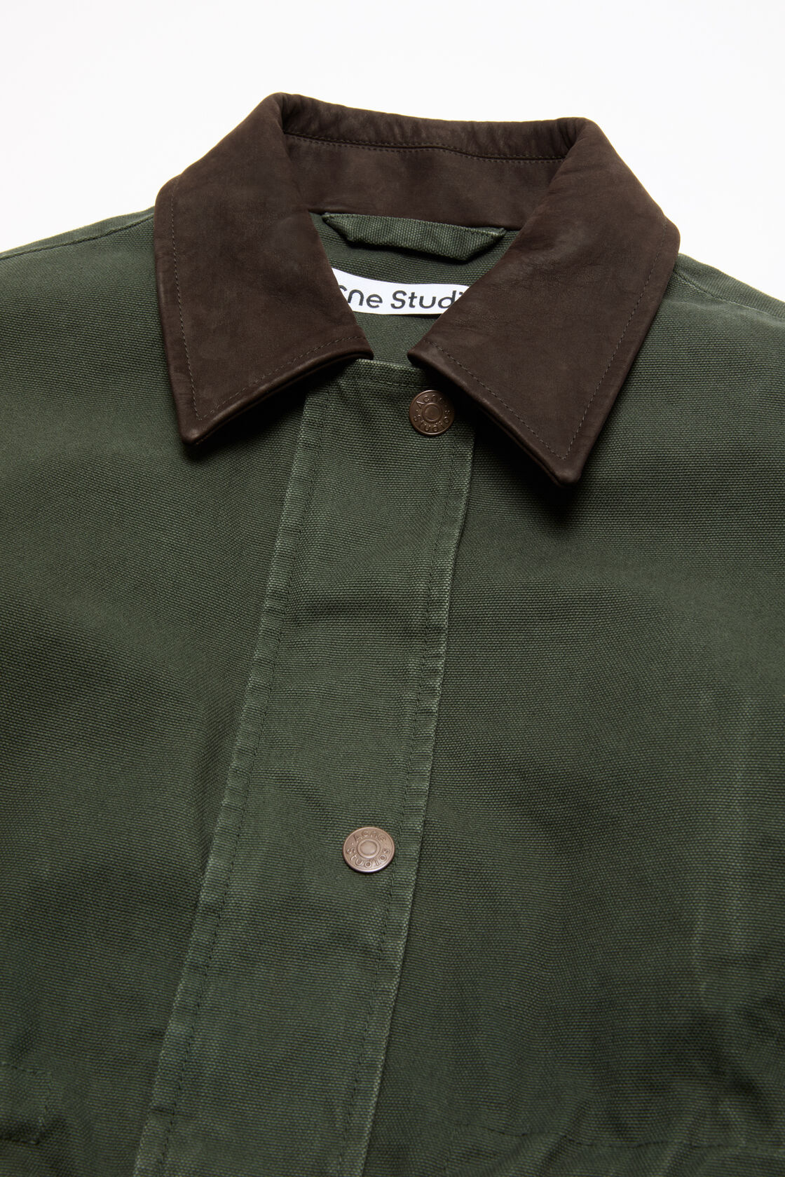 Washed canvas blouson jacket, Dark green, 2000x