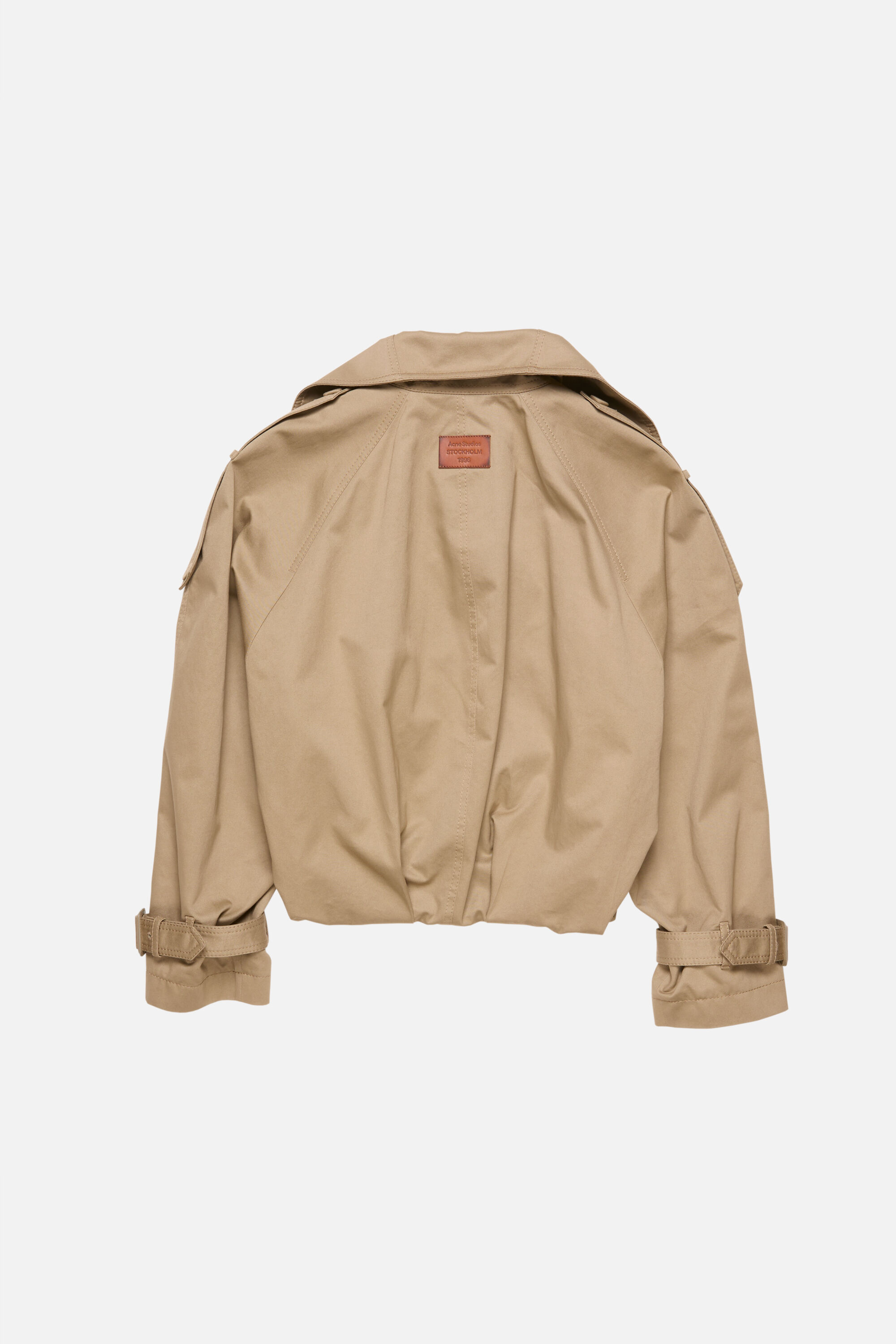 Acne Studios 2025年 英国風 ショートトレンチコート Acne Studios - ショートトレンチコート - マッドベージュ