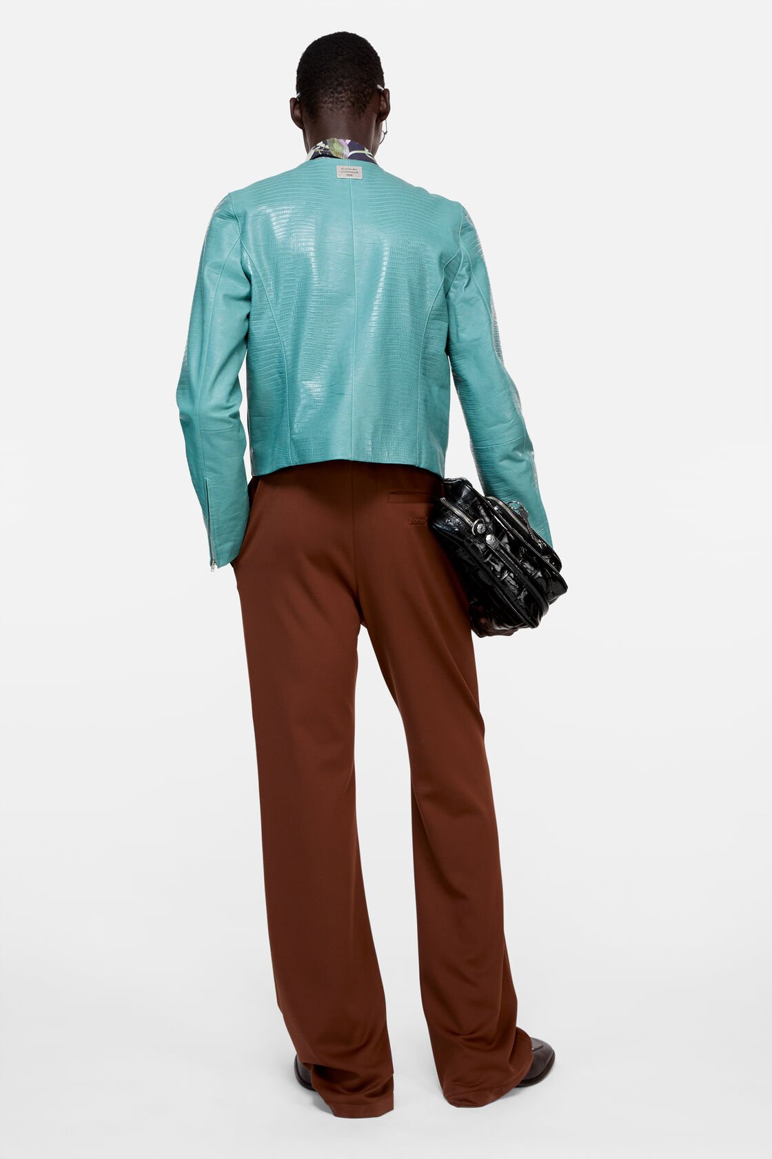 Casual jersey trousers, Brown, 2000x