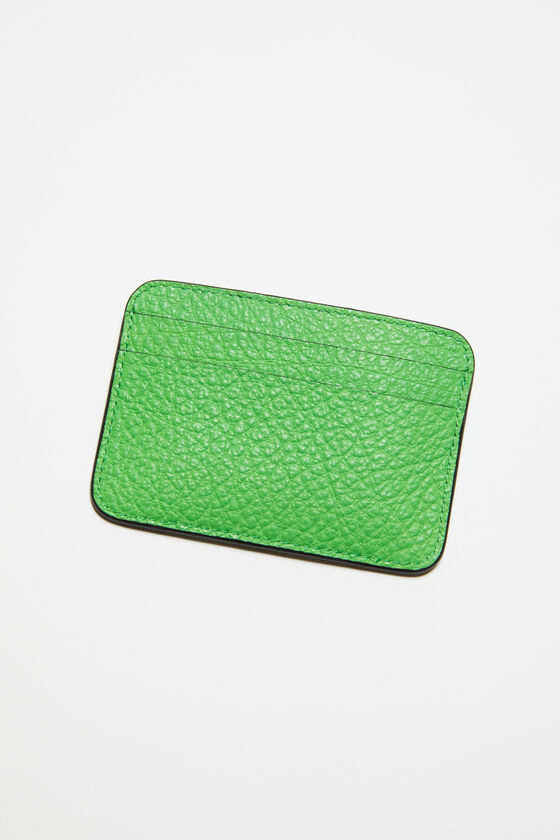 Acne Studios - Leather card holder - Green