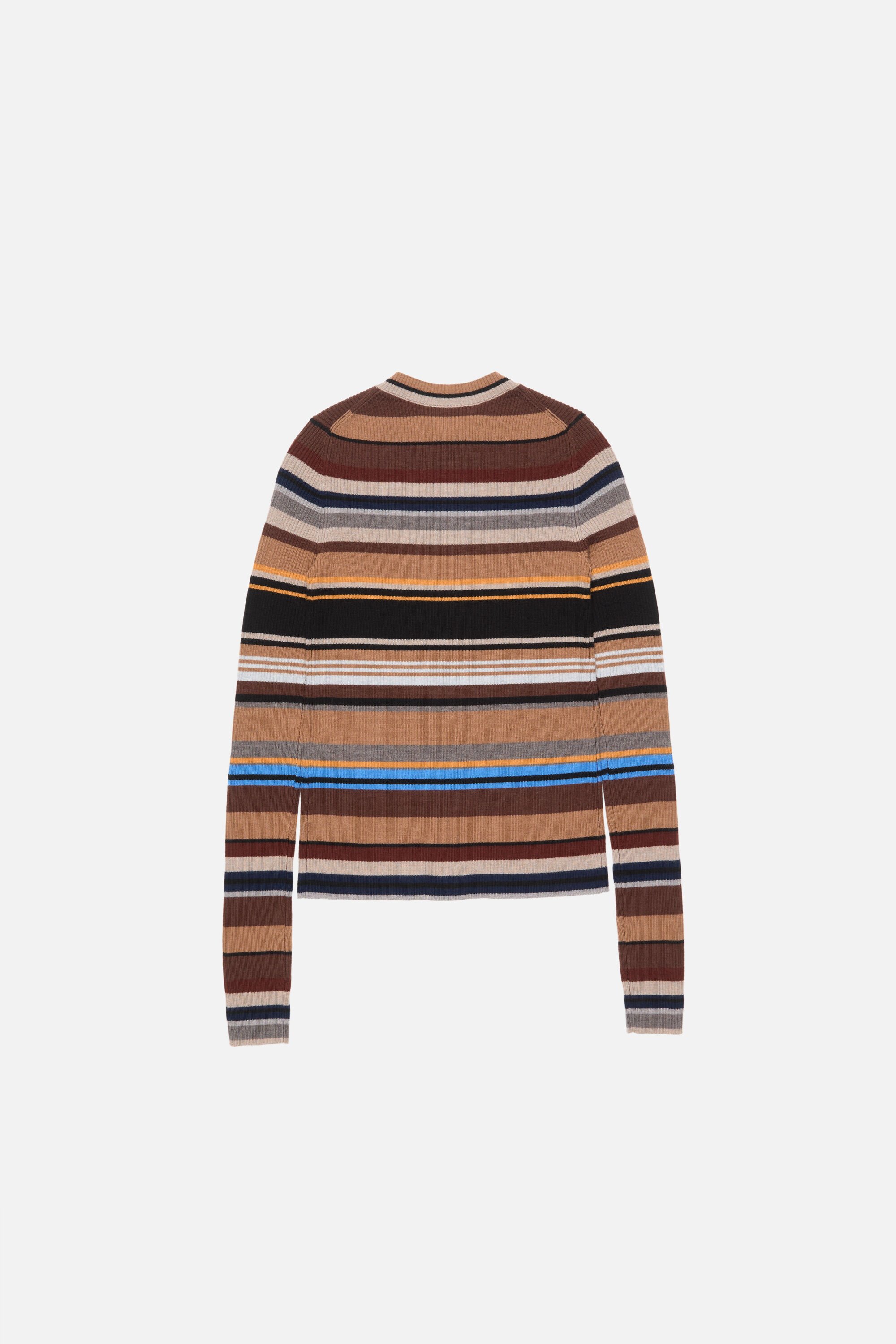 Acne Studios - Striped wool cardigan - Multi brown