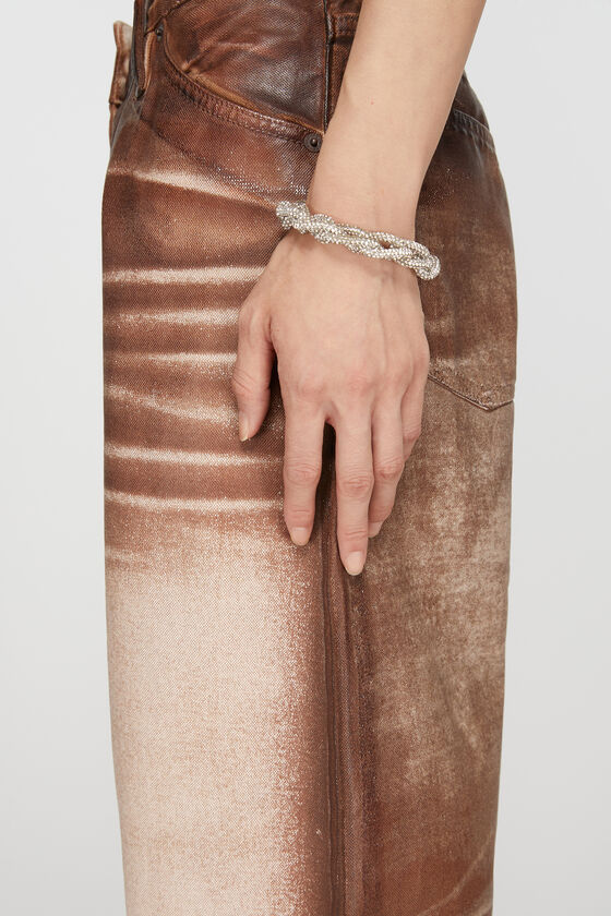 Acne Studios - クリスタルコードブレスレット - アンティークシルバー 