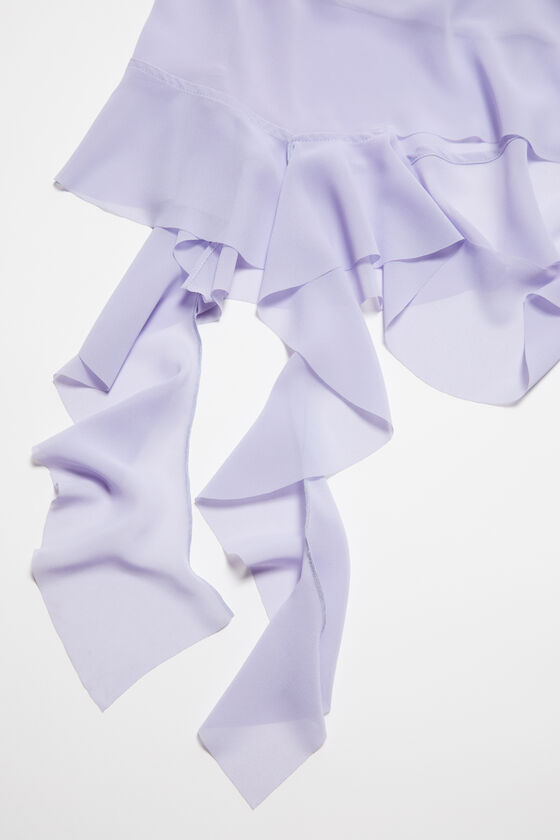Acne Studios - Ruffle strap dress - Lilac purple