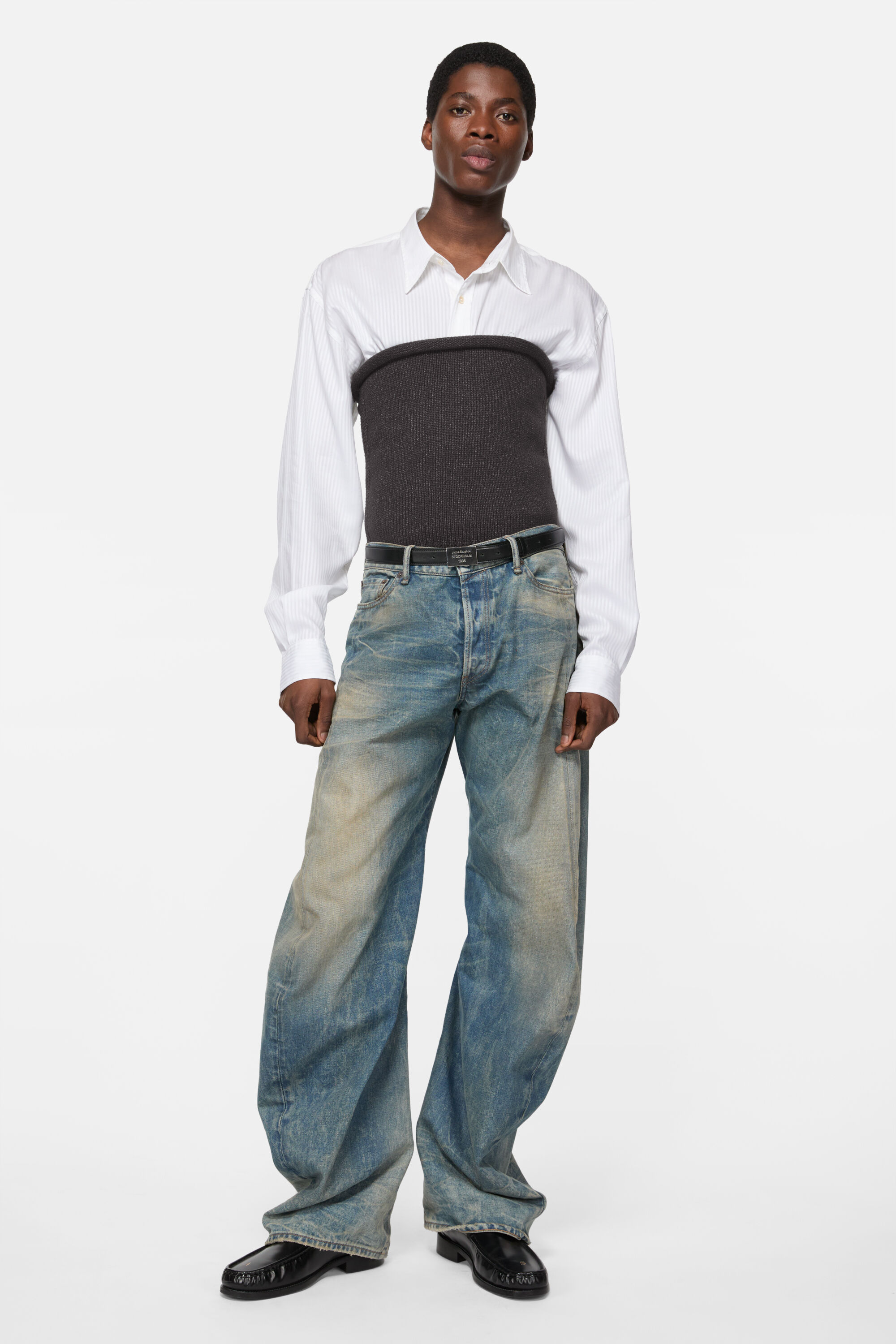 Acne Studios - バンドゥニット - チャコールグレー