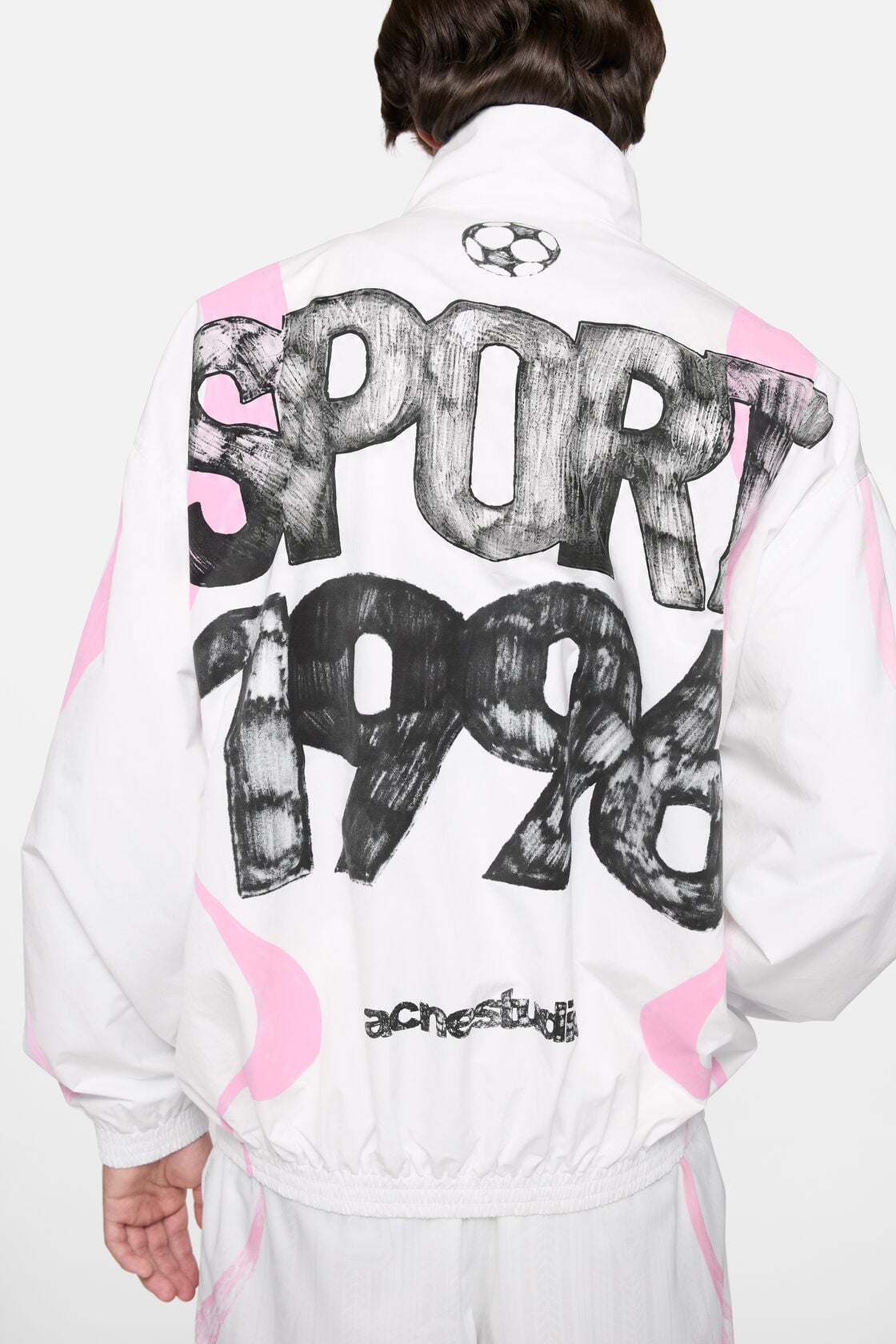 Technical jacket with logo, Optic White, 2000x