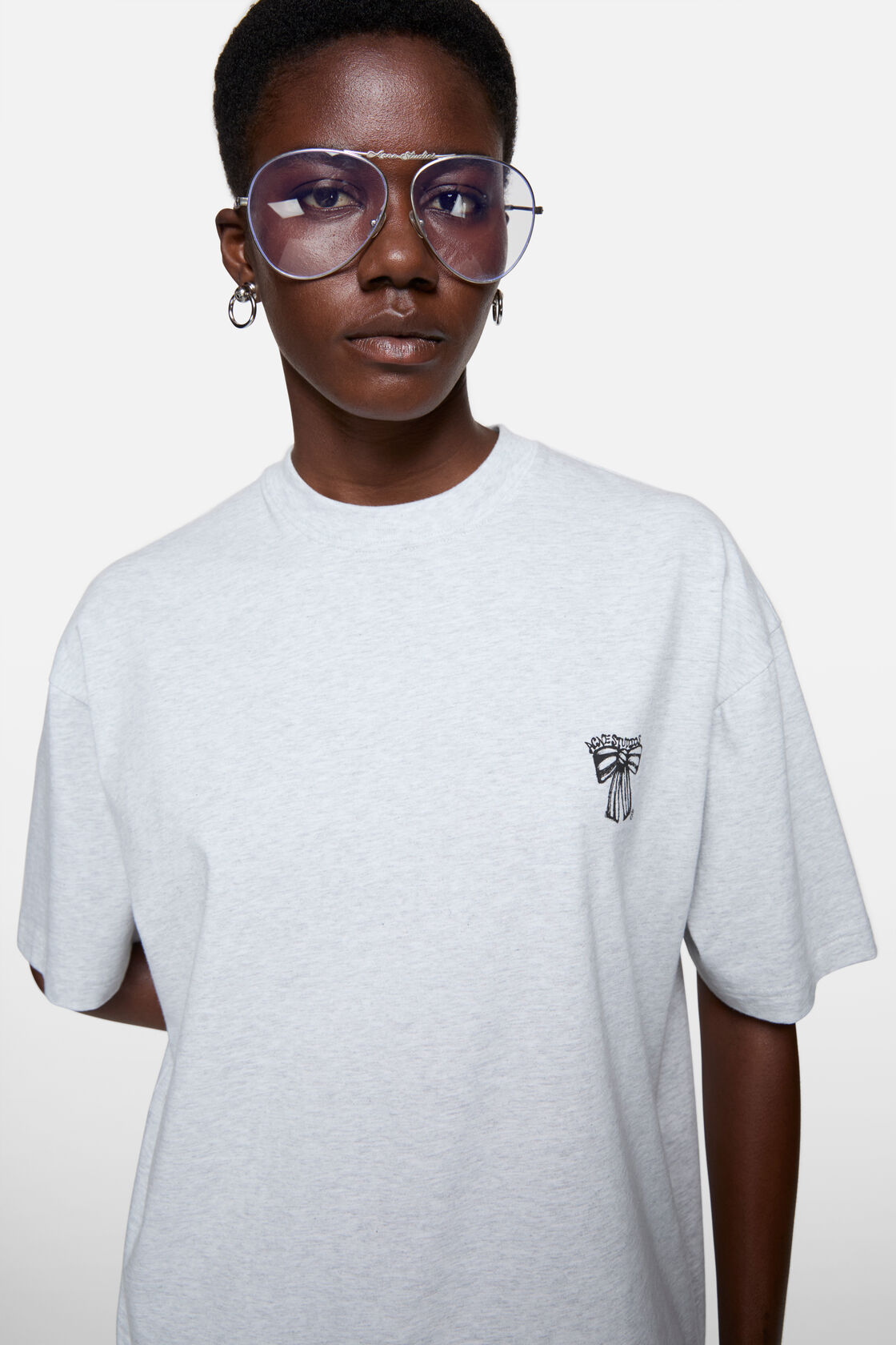 Logo t-shirt, Pale Grey Melange, 2000x