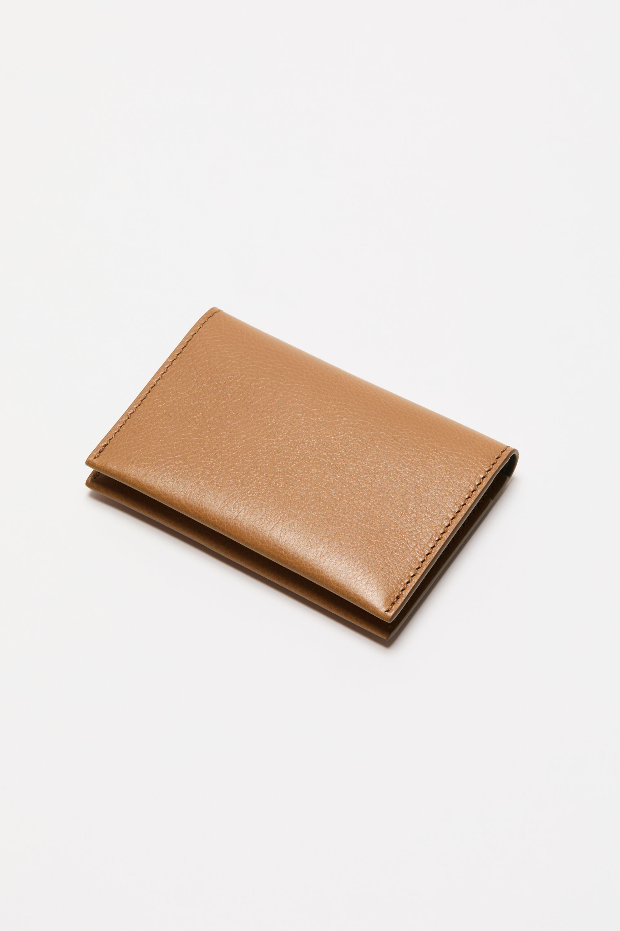 Acne Studios - Folded card holder - Caramel brown