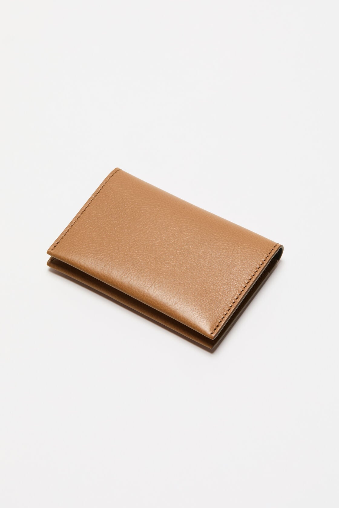 Folded card holder, Caramel brown, 2000x