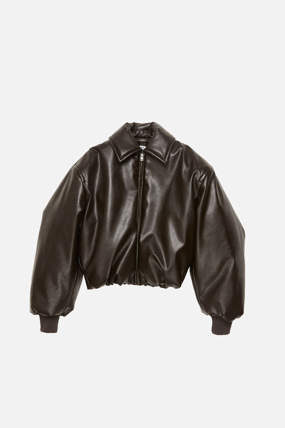Acne Studios - コーティング ボンバージャケット - ダークブラウン
