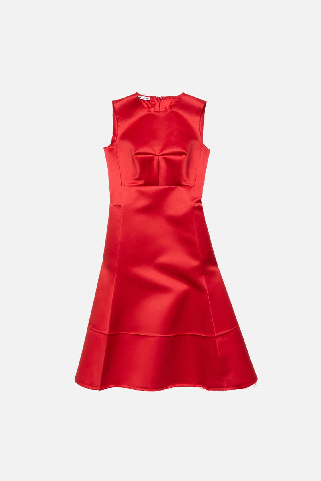 Satin tunic dress, Red, 2000x