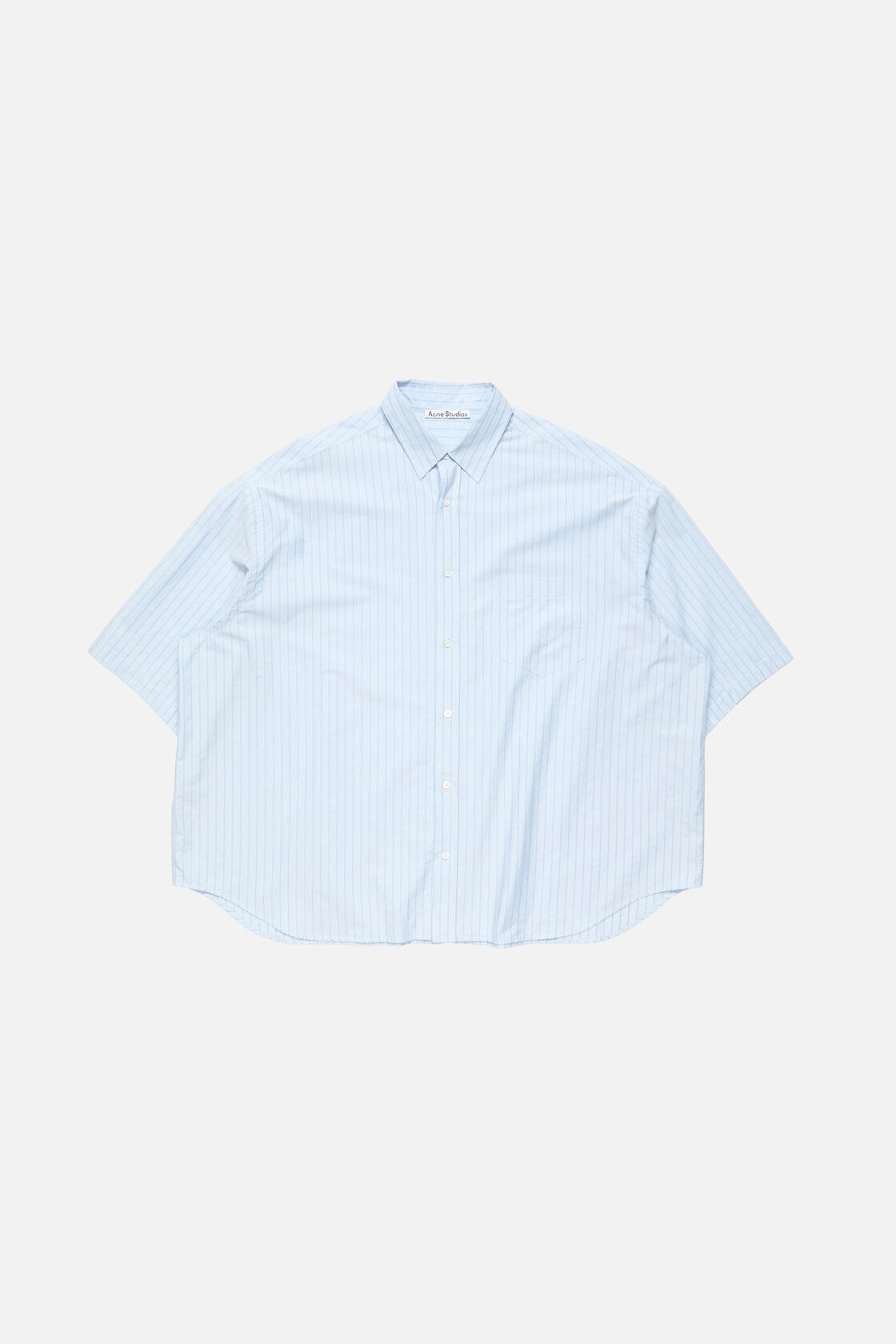 Striped poplin shirt, Baby blue, 2000x