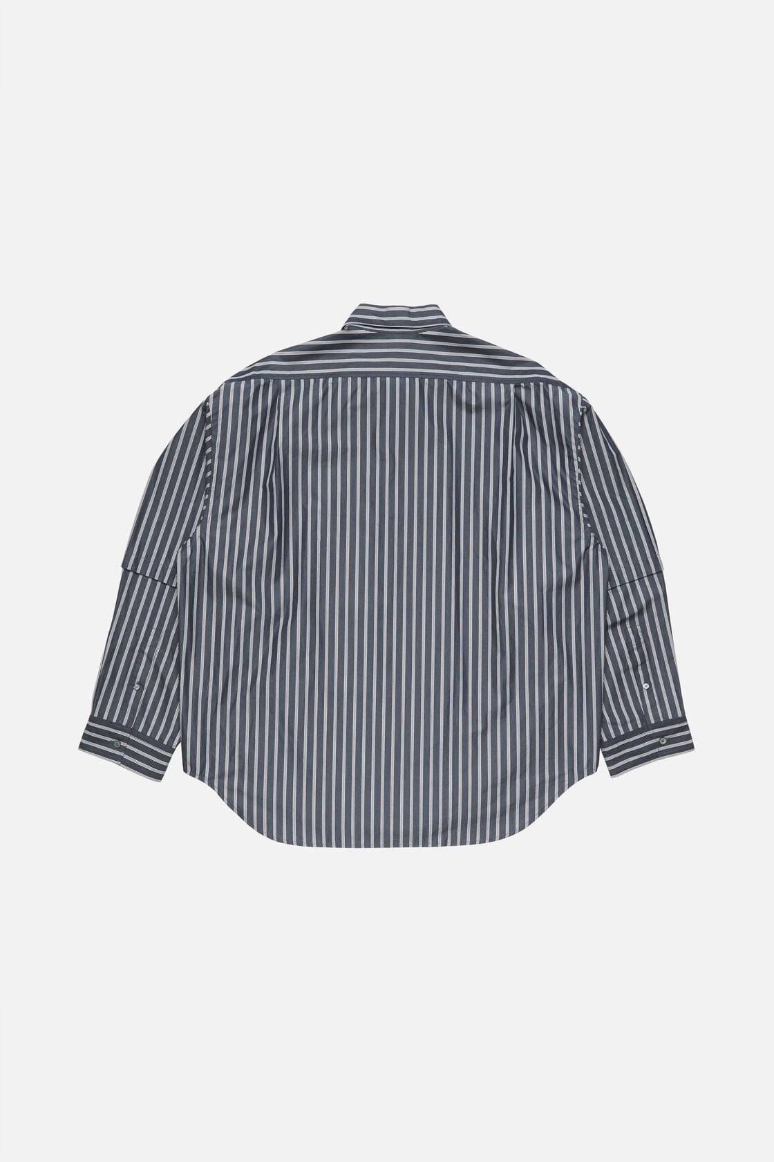 Double-sleeve striped shirt, Blue/white, 2000x